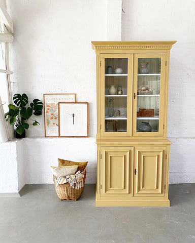 Large Swedish display cabinet