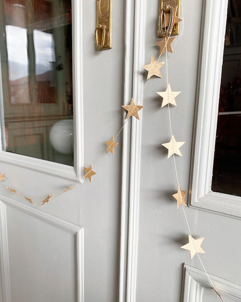 Handmade paper garland - stars