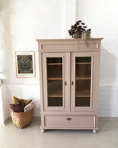 Large double-door display cabinet