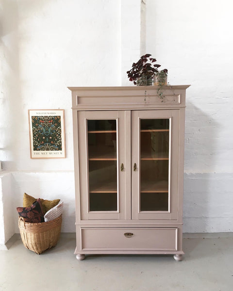 Large double-door display cabinet