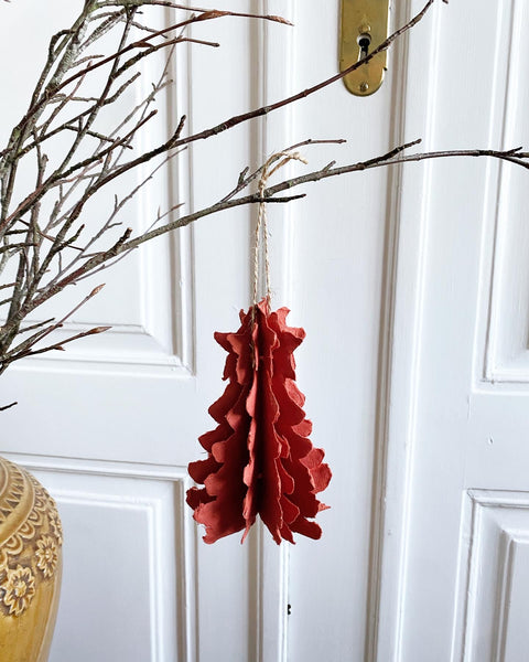 Handmade terracotta Christmas tree