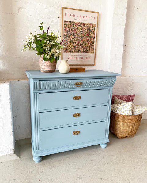 Beautiful blue vintage dresser