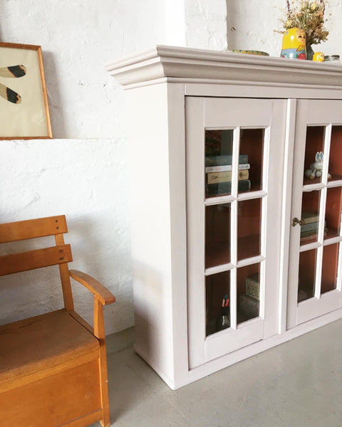 Old Swedish display cabinet