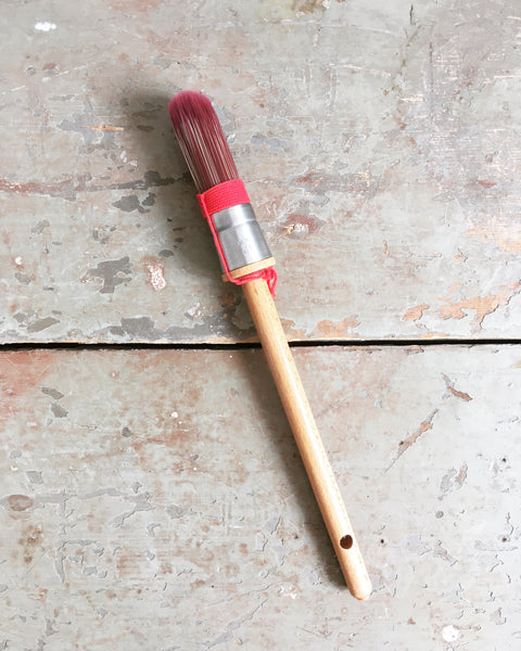 Round wooden brush - medium