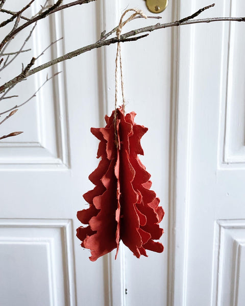 Handmade terracotta Christmas tree