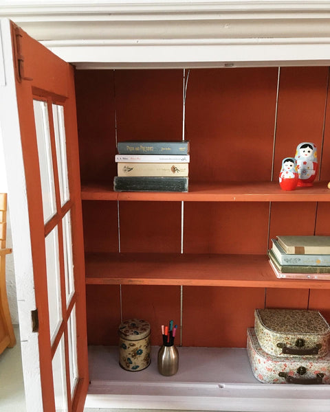 Old Swedish display cabinet