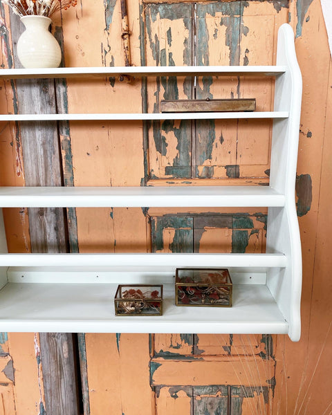 Large vintage plate rack/shelf