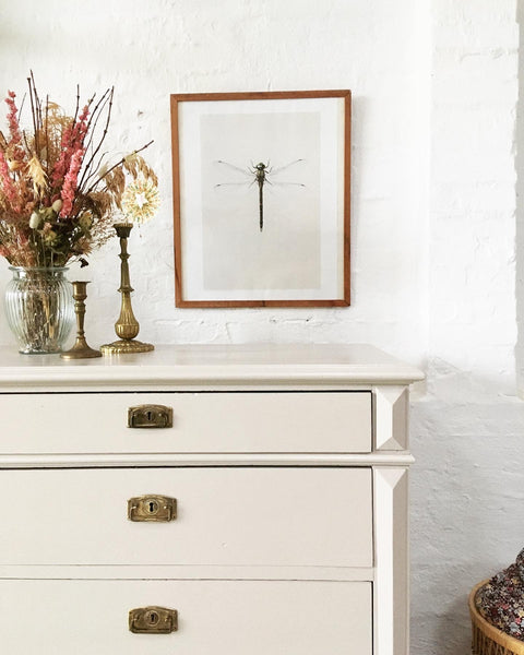 Vintage chest of drawers - light powder