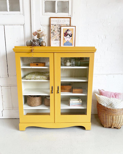 Nice yellow display cabinet