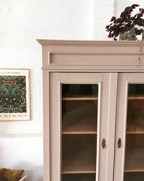 Large double-door display cabinet