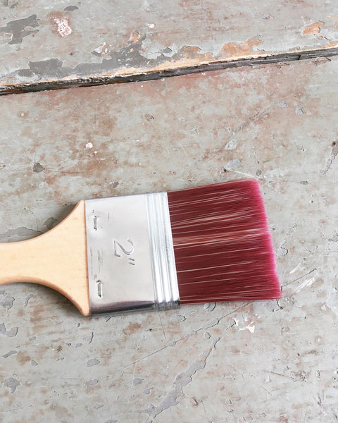 Flat split wooden brush no. 2