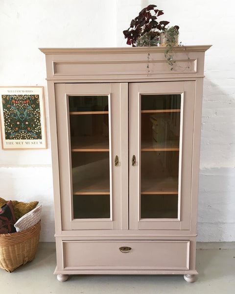 Large double-door display cabinet