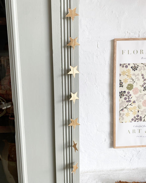 Handmade paper garland - stars