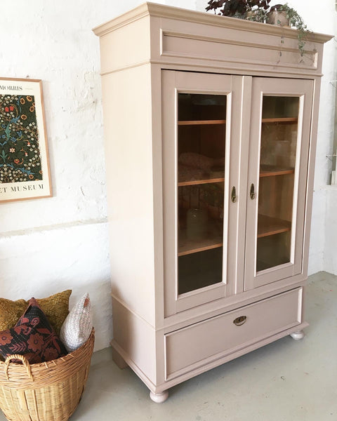 Large double-door display cabinet