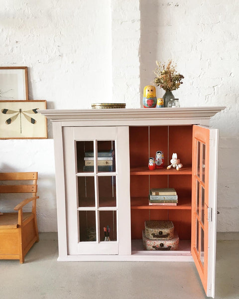 Old Swedish display cabinet