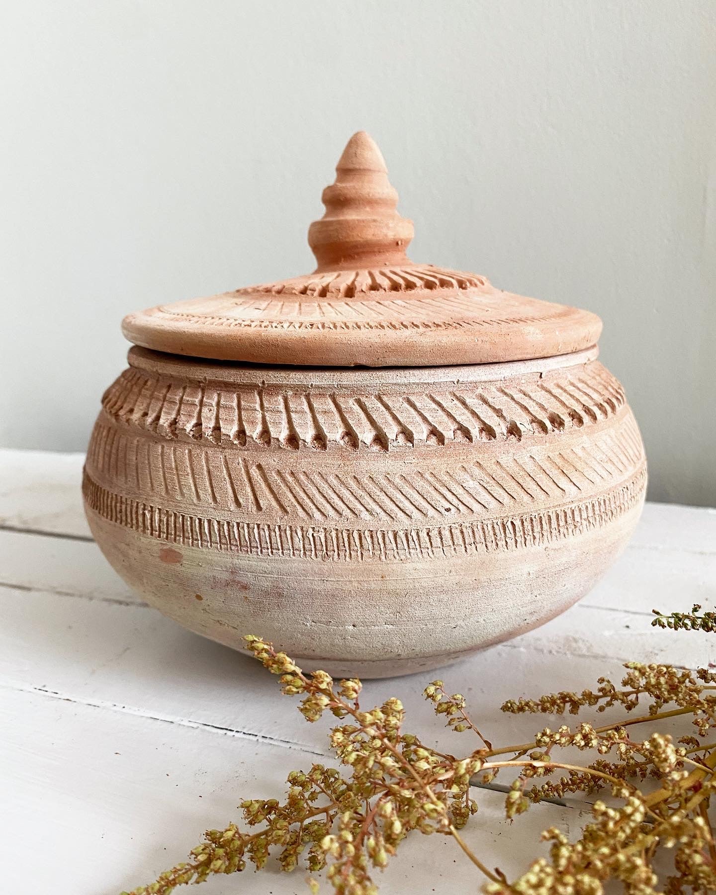 Handmade clay pot