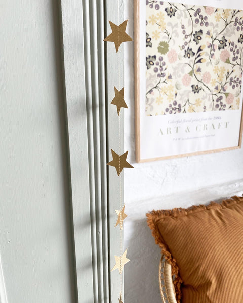 Handmade paper garland - stars