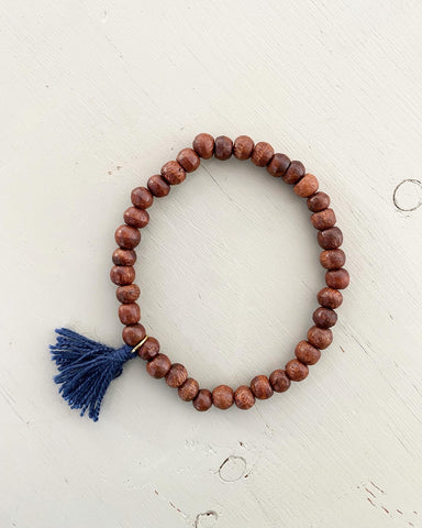 Bracelet wooden beads - Sea