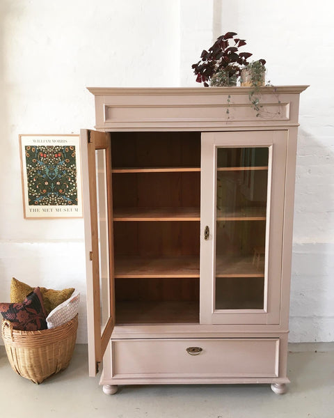 Large double-door display cabinet