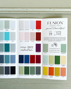 Fusion mineral paint - Printet farvekort